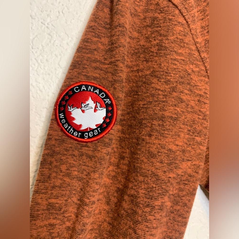 Canada Weathergear Womens Size Small Orange Activewear Long Sleeved Henley Shirt - Picture 5 of 8